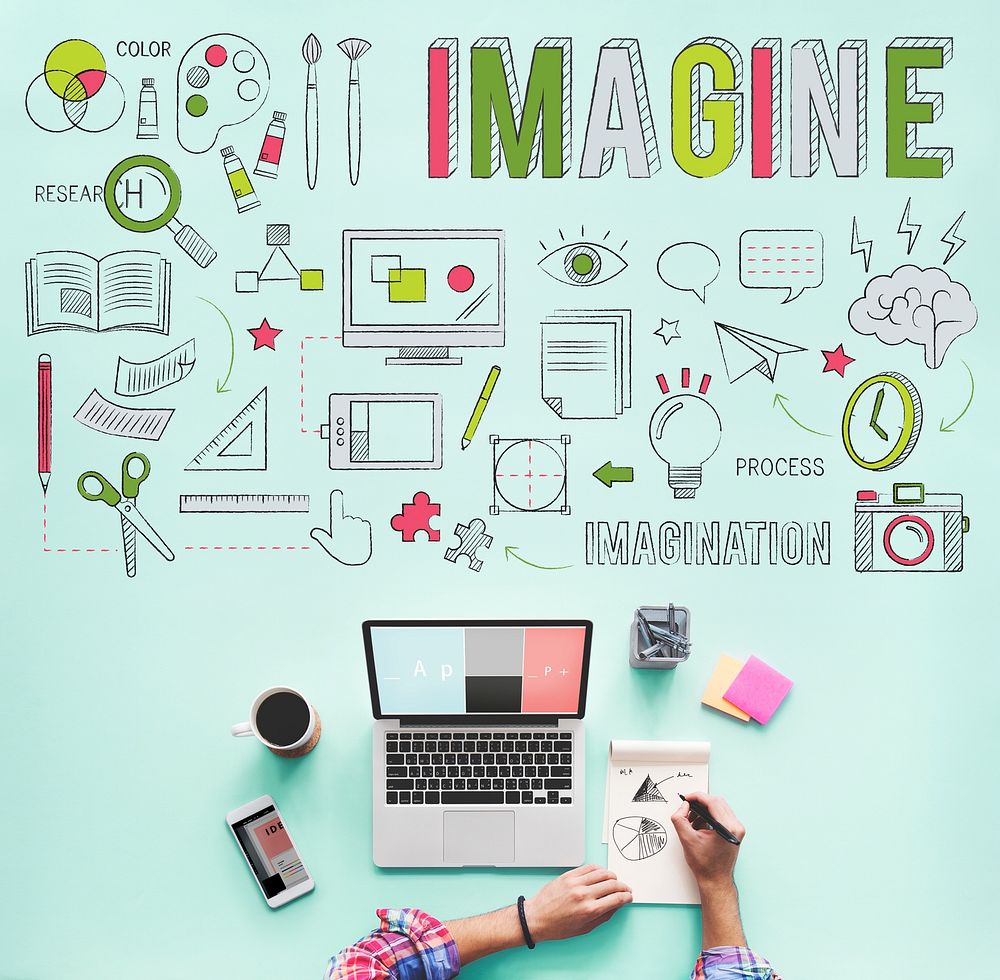Imagine Imagination Be Creative Research Concept