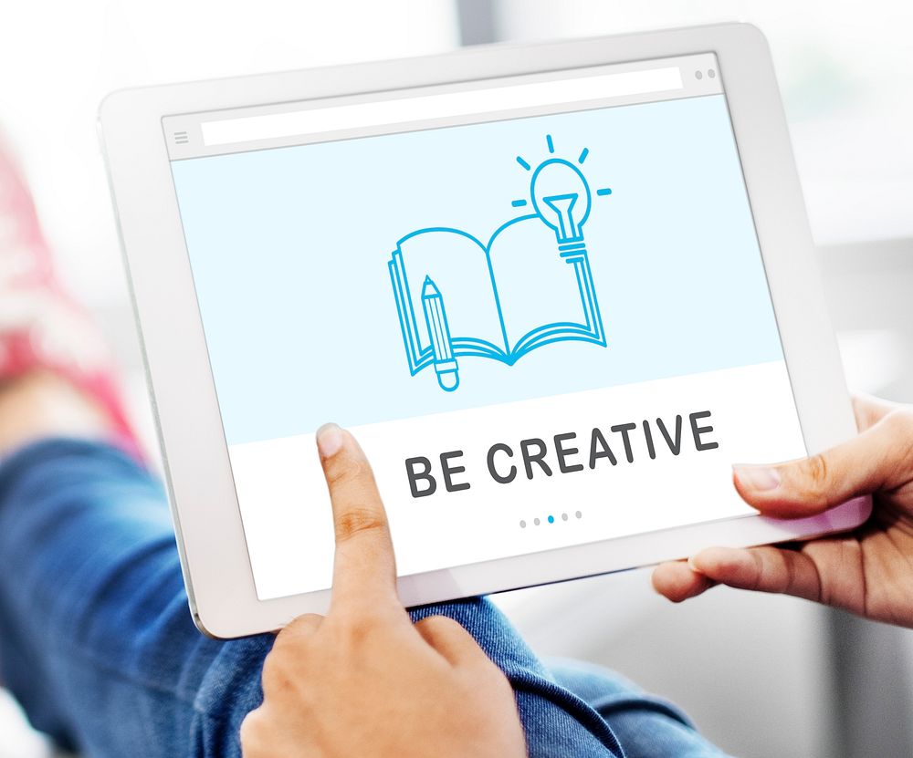 Be Creative E-learning Innovation Education Knowledge Concept