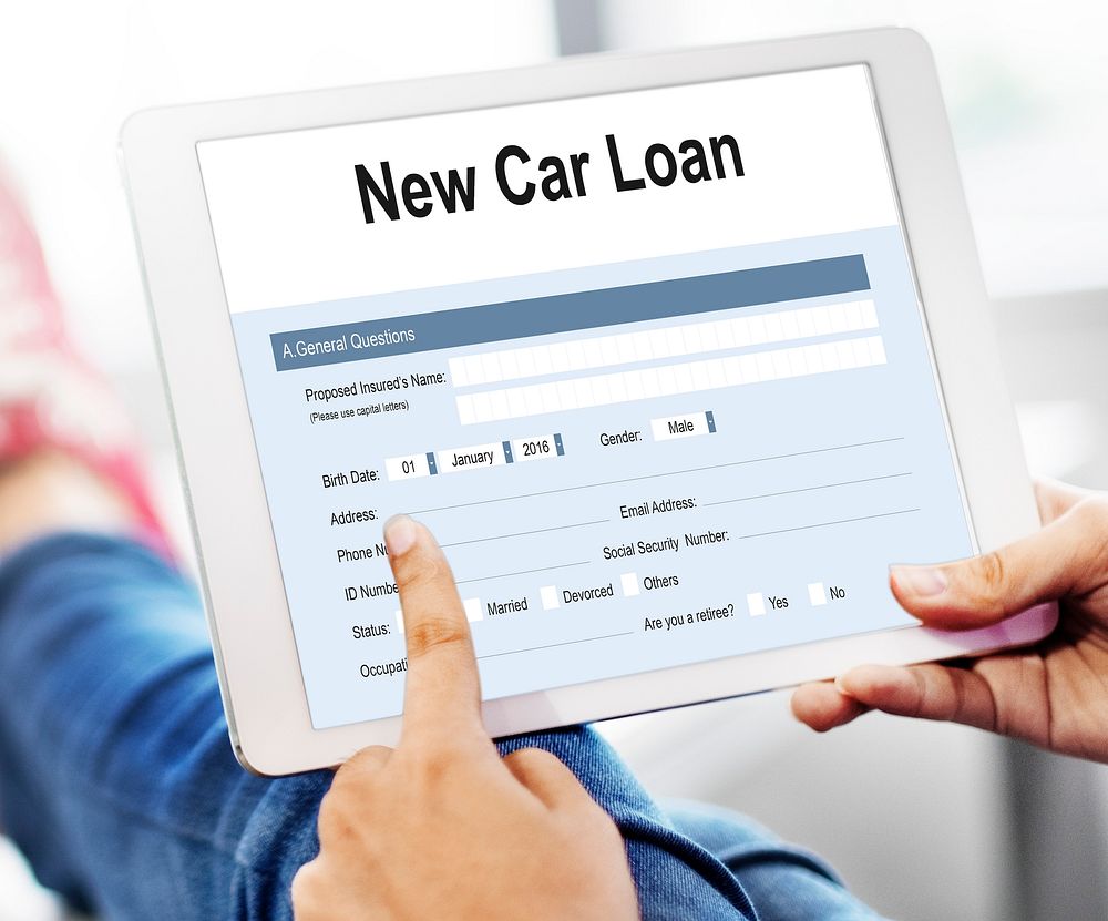 New Car Loan Insurance Policy Protection Budget Concept