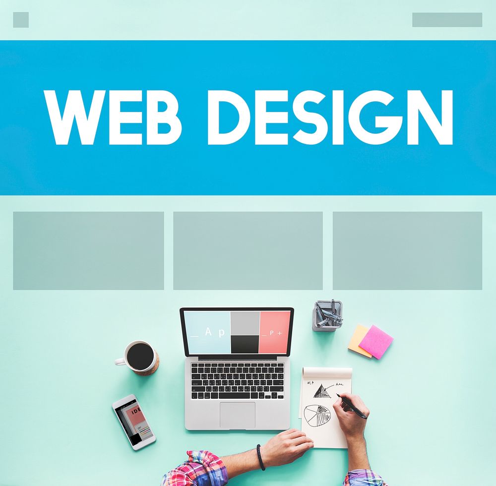 Web Design Template Copy Space Concept