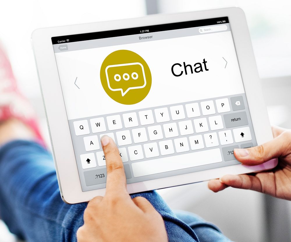 Messenger Chatting Social Networking Concept