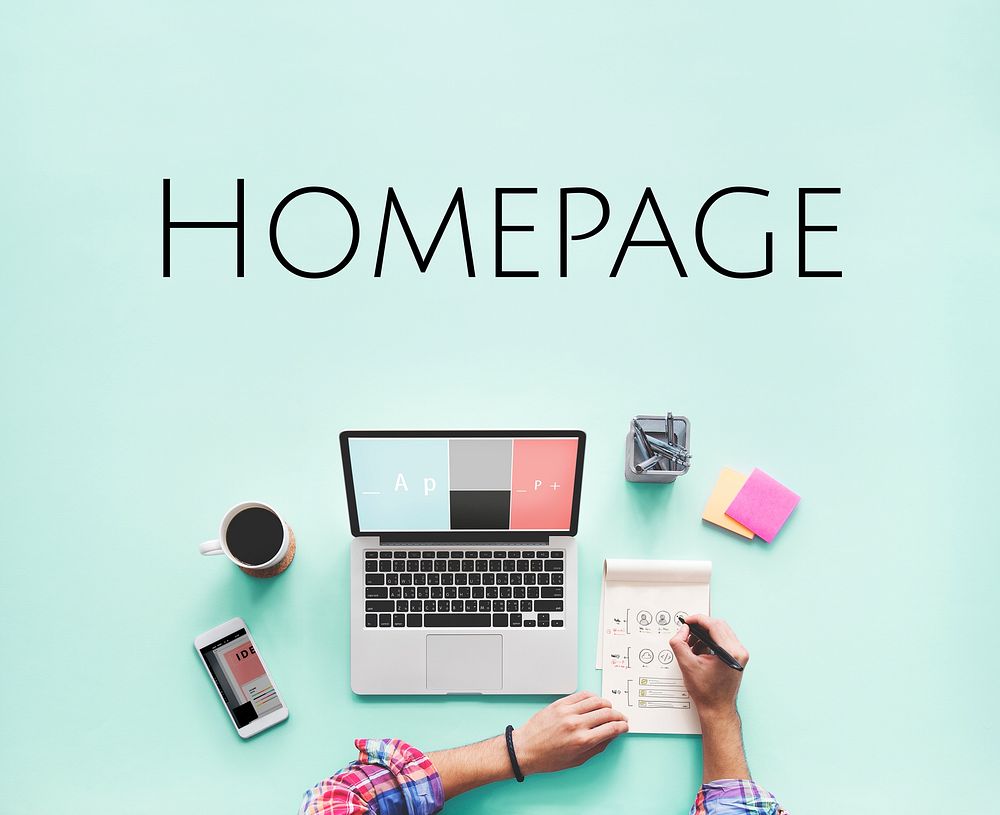 Homepage Website Design Template Graphic Word