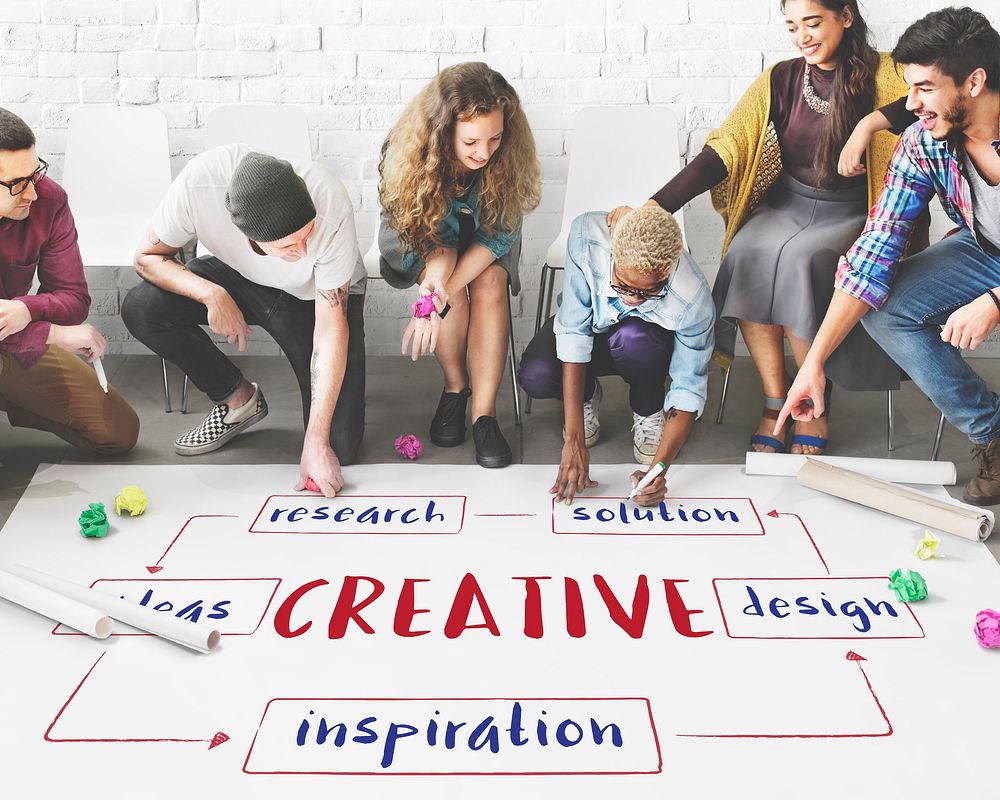 Creative Thinking Creativity Design Process Concept