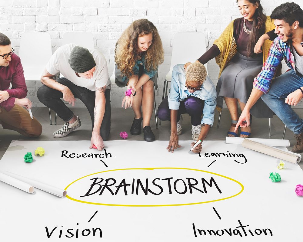 Brainstorm Education Inspire Learn Diagram Concept