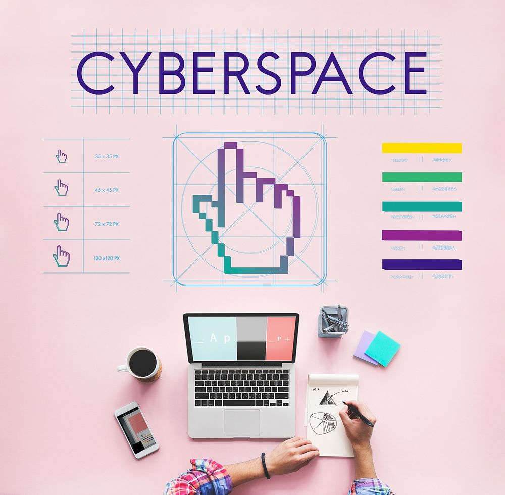 Cyberspace Links Seo Webinar Hand Concept