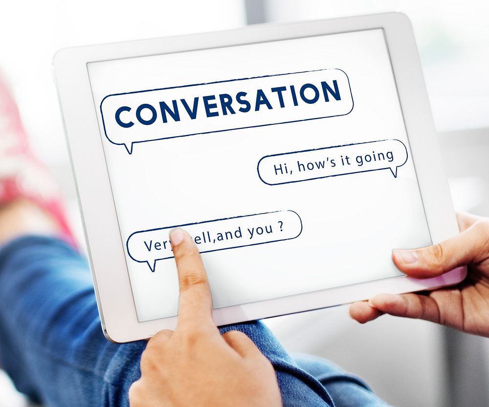 Social Network Speech Bubble Text Graphic Concept