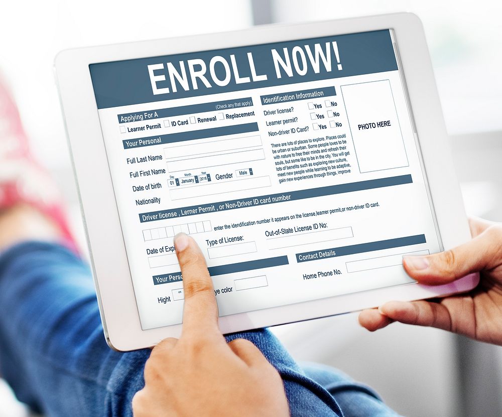 Enroll Now Registration Membership Concept