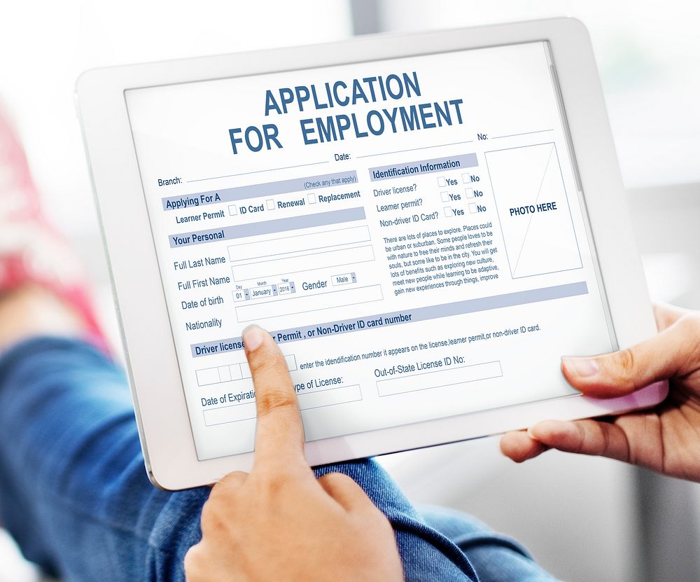 Application For Employment Job Concept