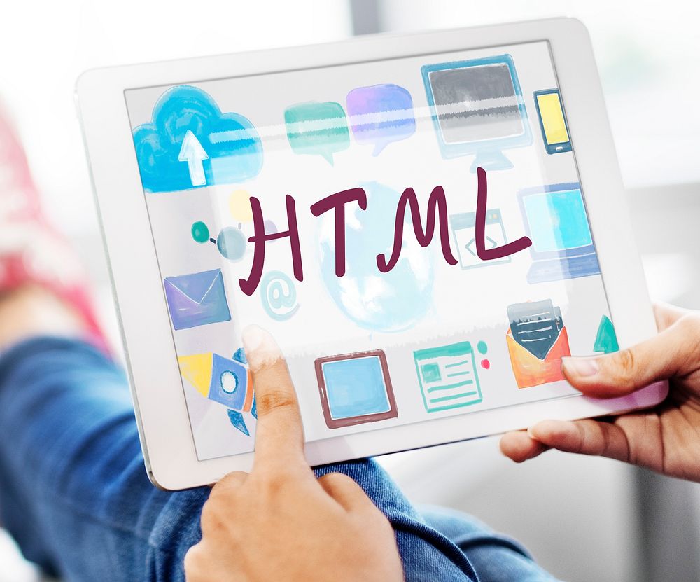 HTML Computer Language Internet Online Technology Concept