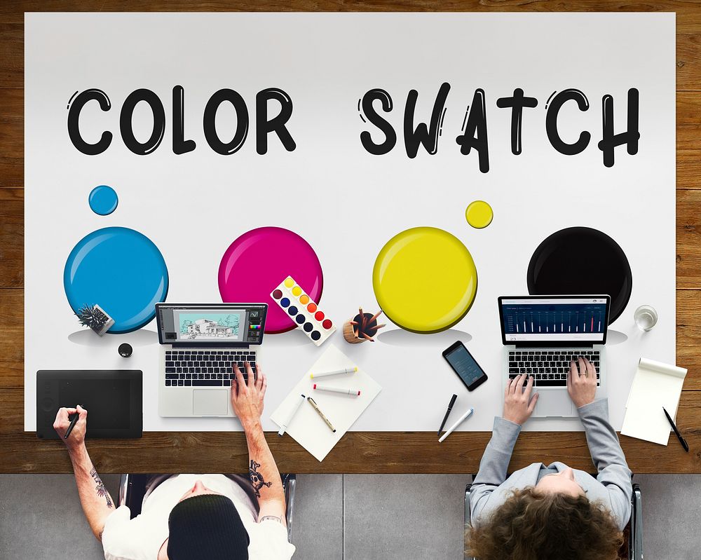 Color Swatch Design Style Concept