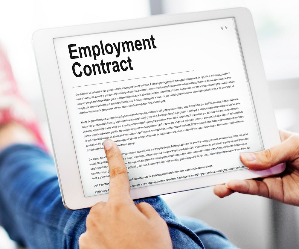 Employment Contract Obligation Terms Agreement Concept