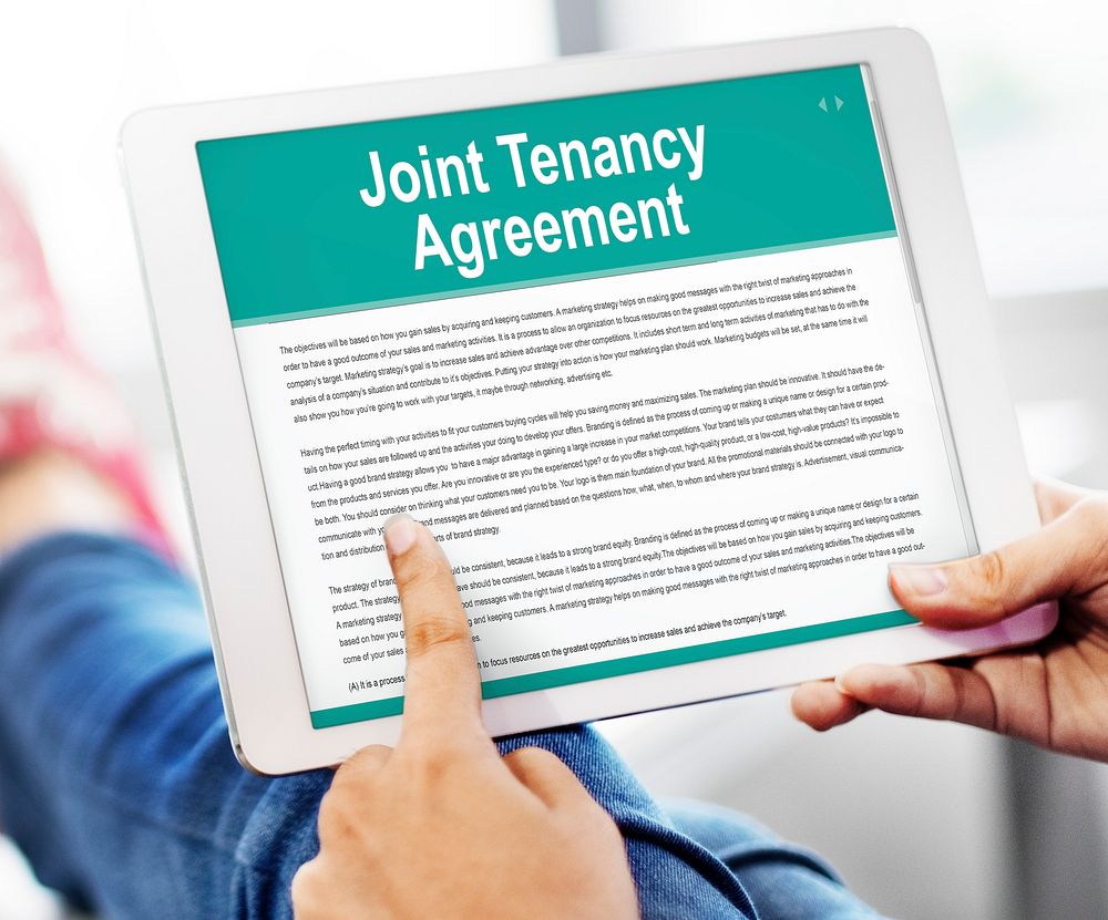 Joint Tenancy Agreement Property Renting Estate Concept