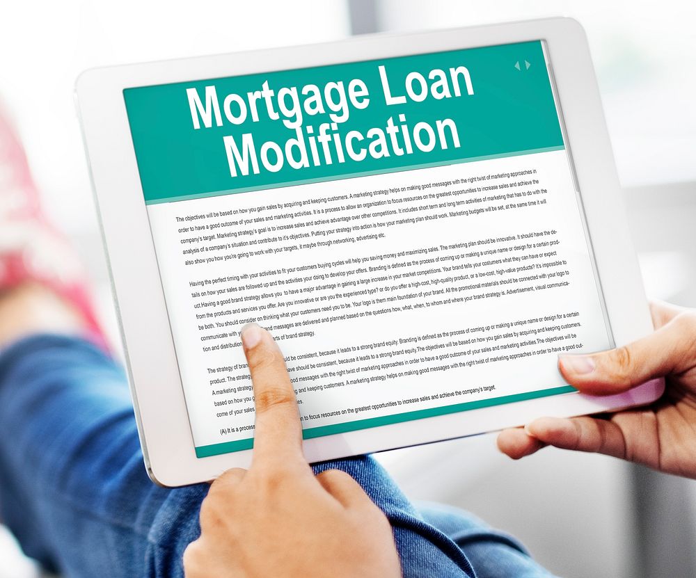 Mortgage Loan Request Modification Document Concept