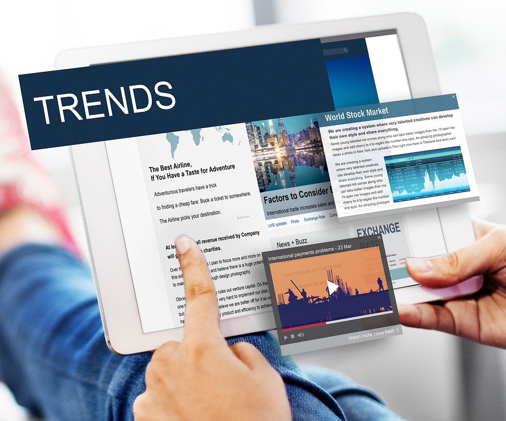 Update Trends Report News Flash Concept