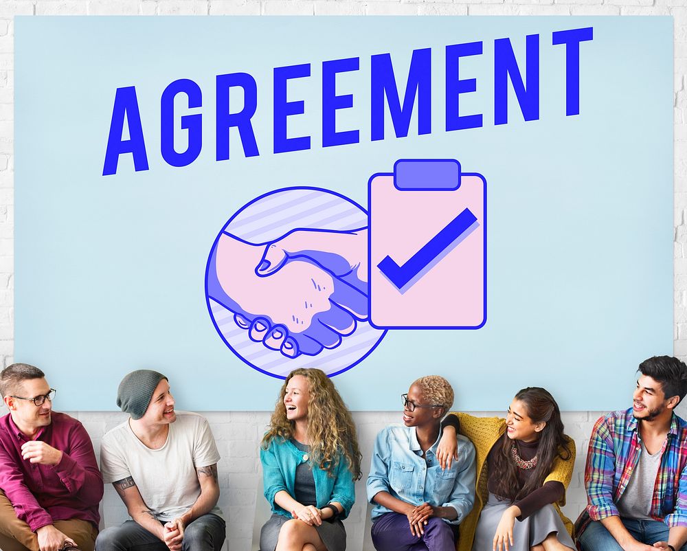 Business Agreement Deal Handshake Graphic Concept