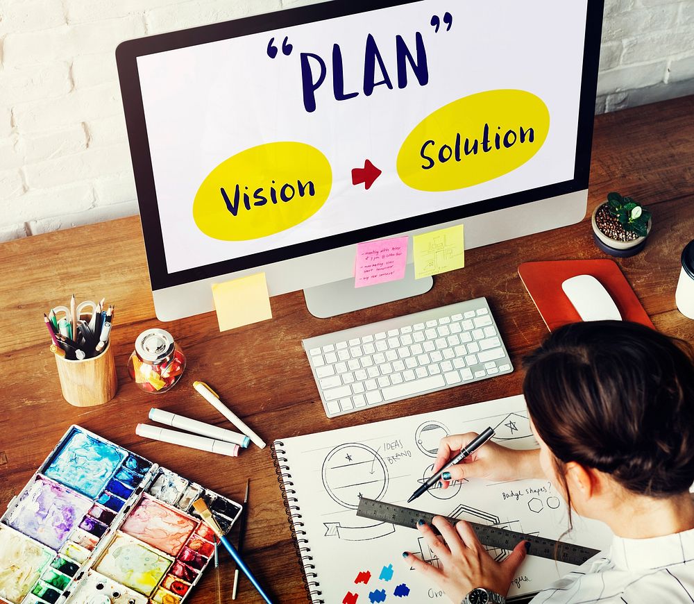 Plan Strategy Success Vision Solution Graphic Concept