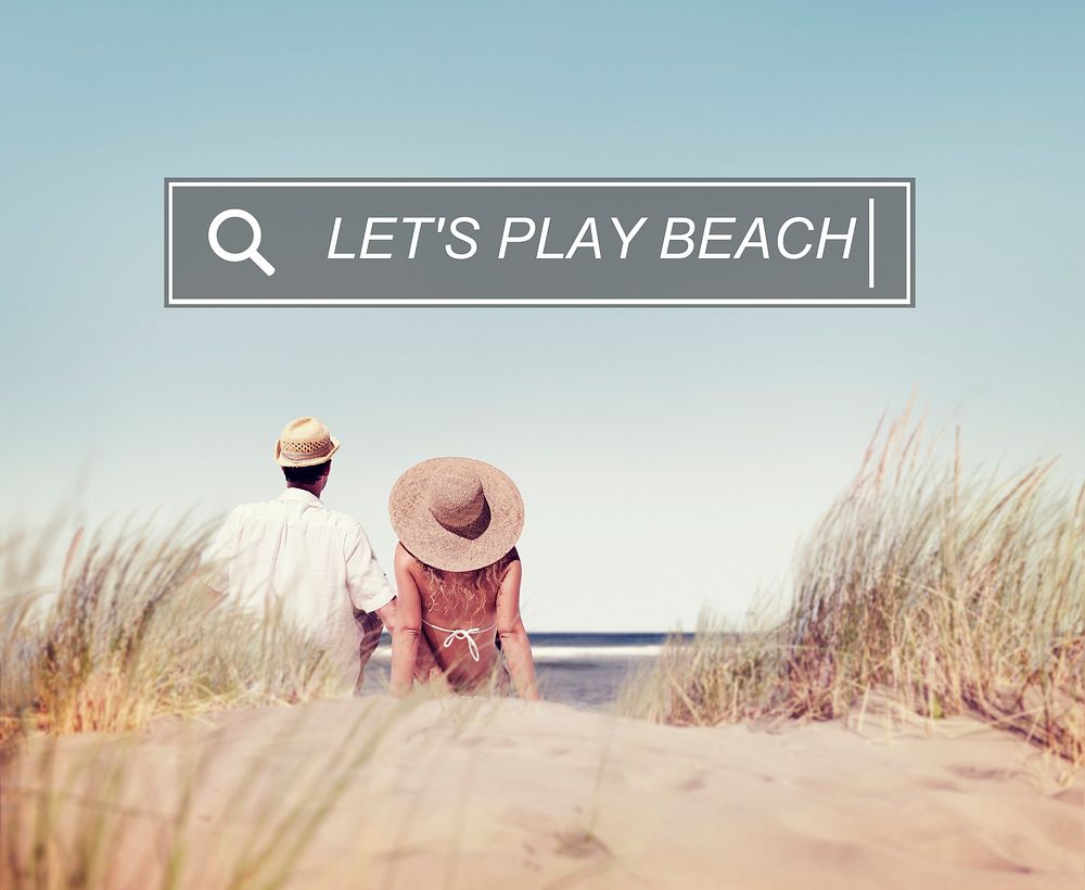 Let's Play Beach Summer Sand Sea Playful Happiness Concept