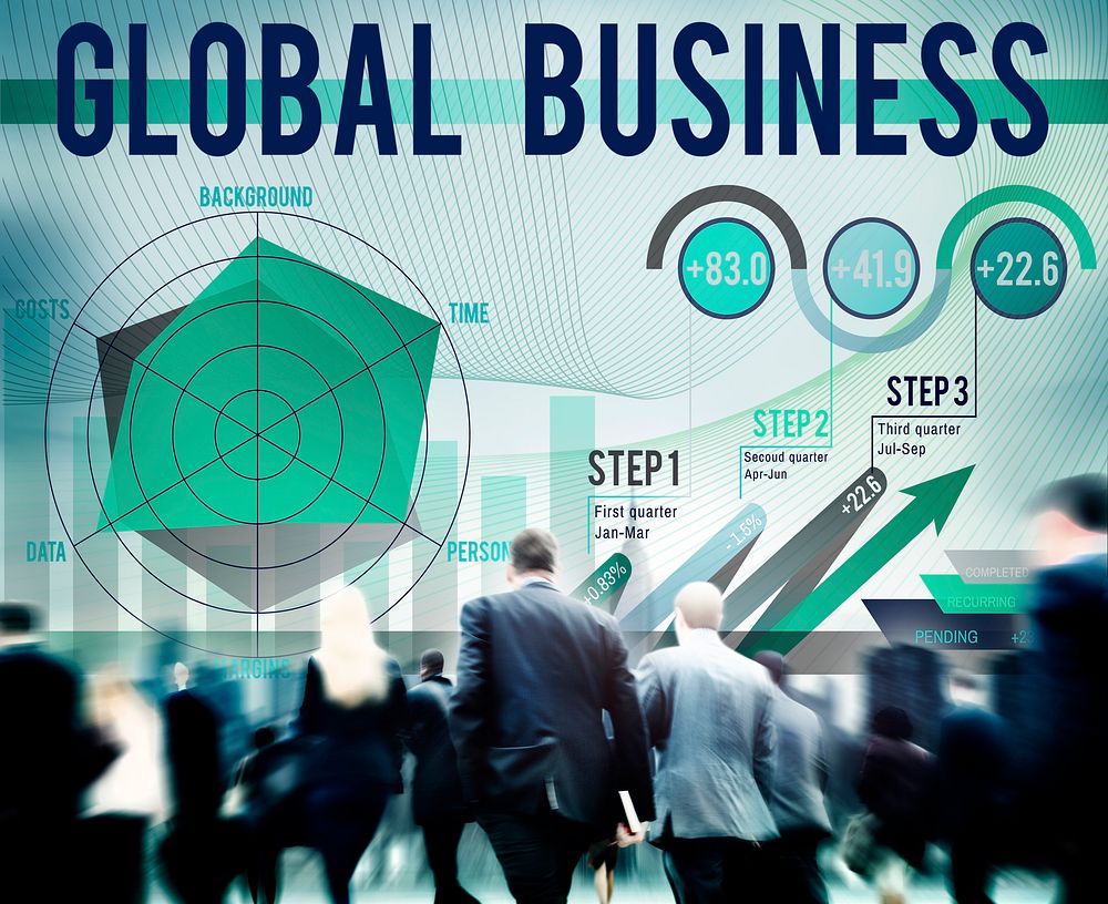 Global Business Strategy Startup Growth Concept