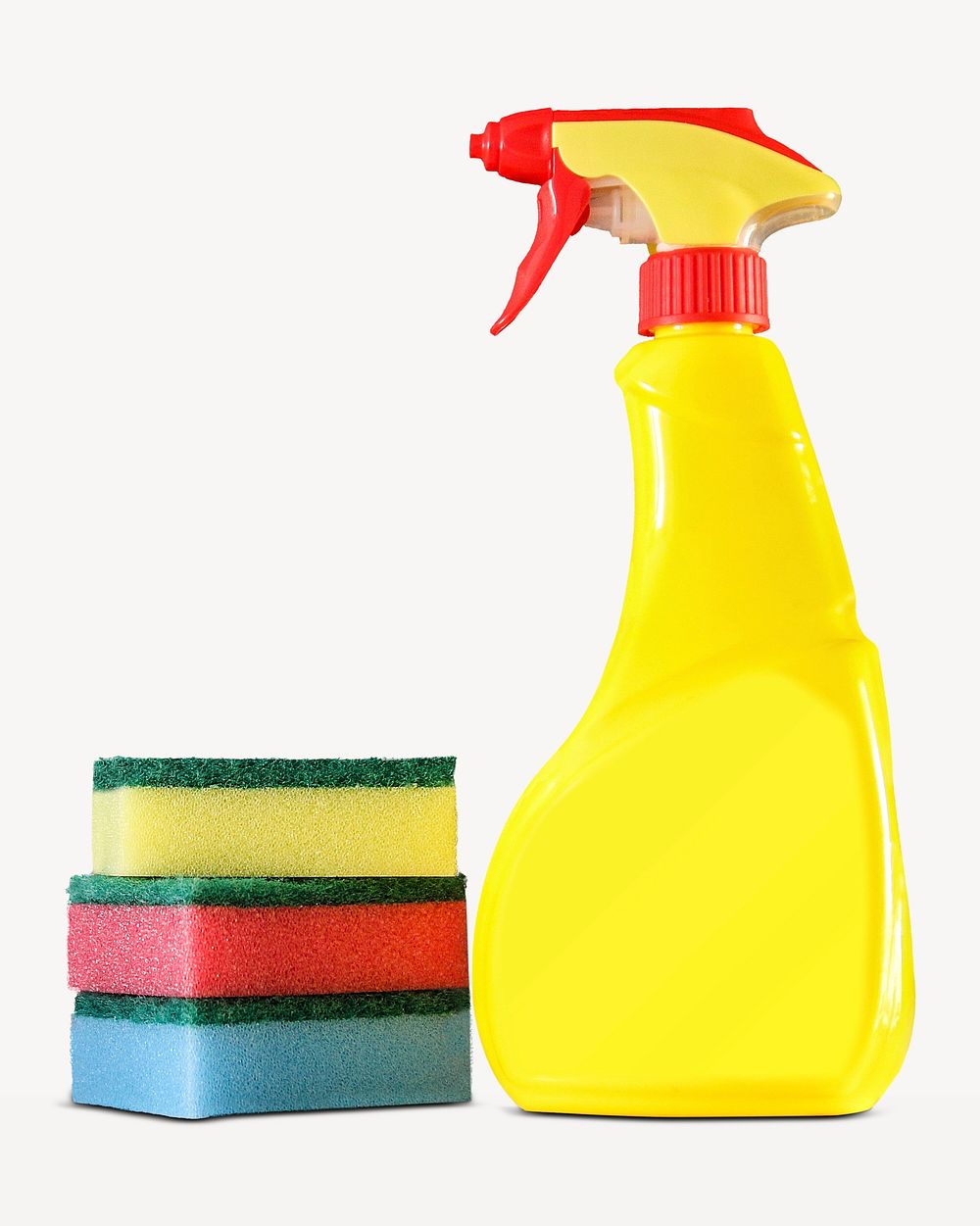 Cleaning products collage element, household design  psd