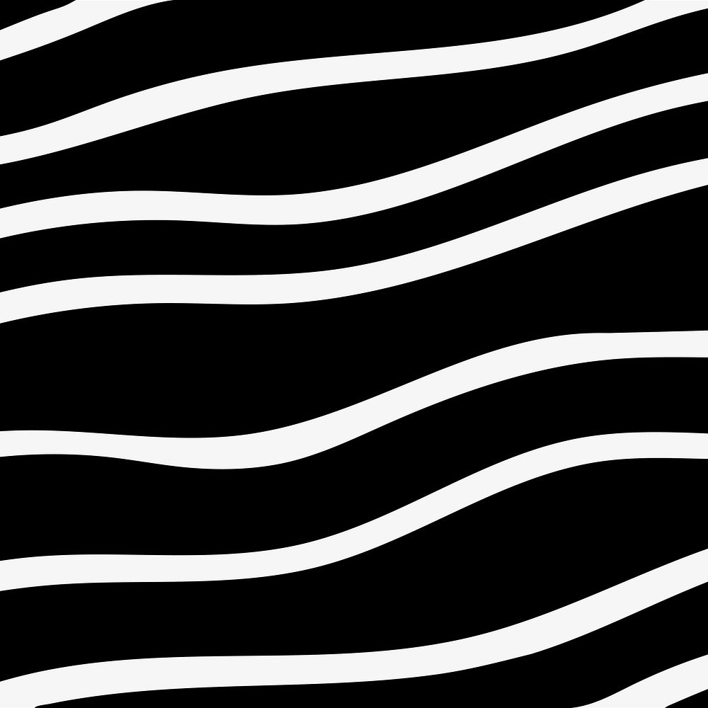 Vintage abstract black white wave pattern background vector, remix from artworks by Samuel Jessurun de Mesquita