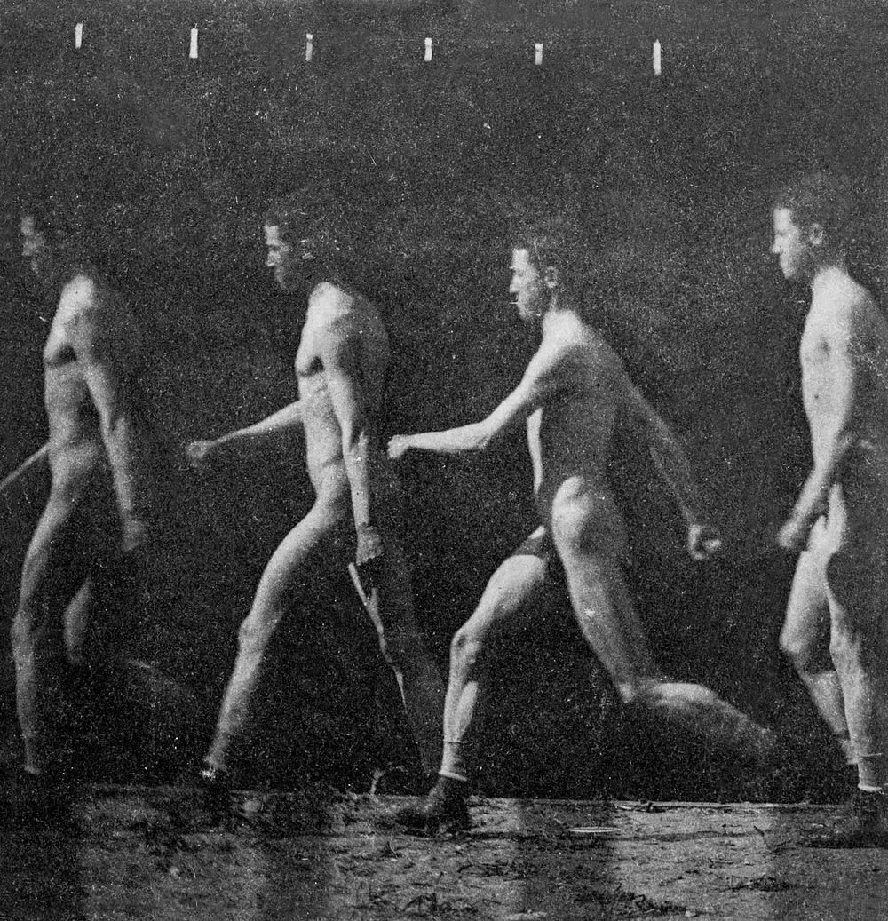 Thomas Eakins' Walking Naked Men, remixed by rawpixel