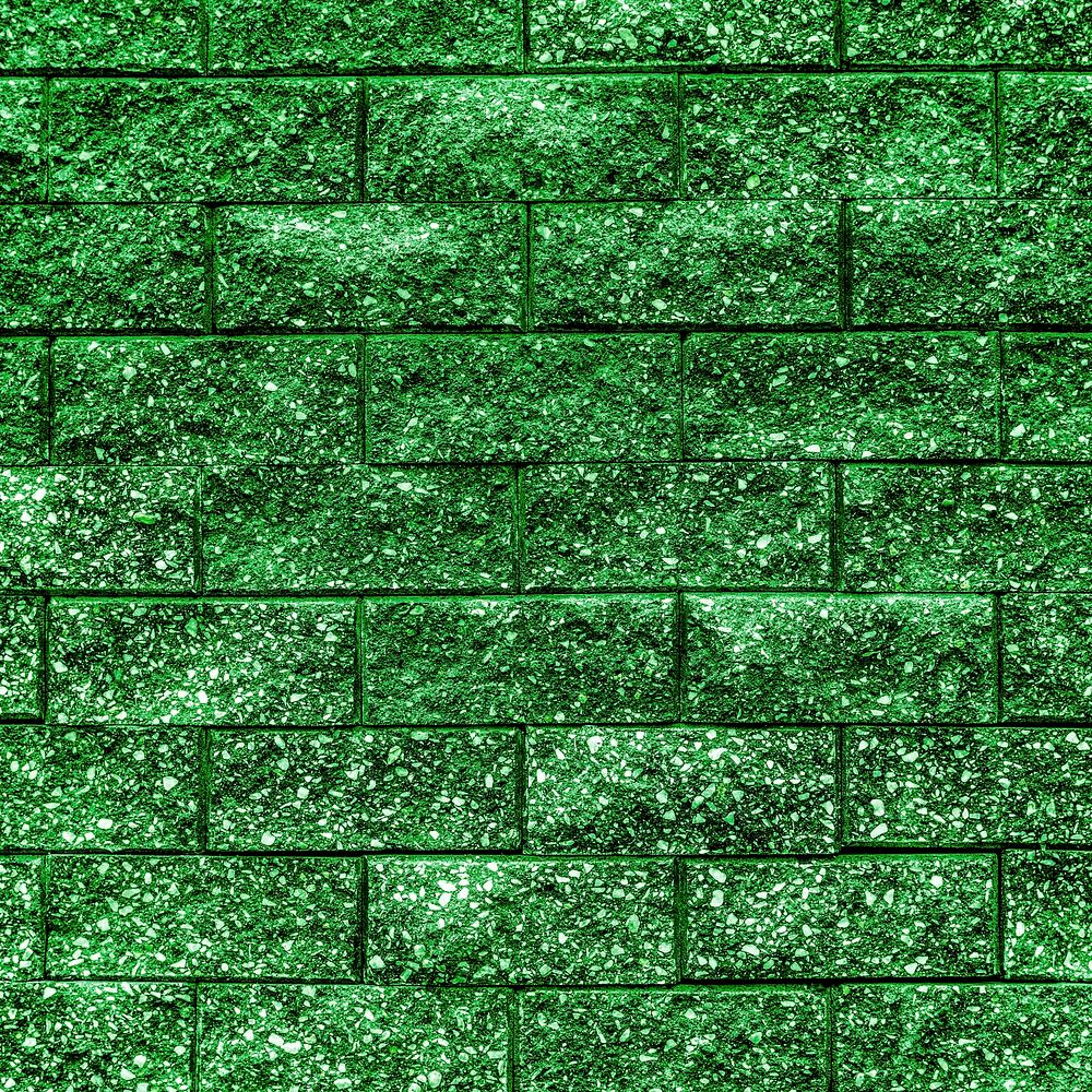 Blank brick green patterned background
