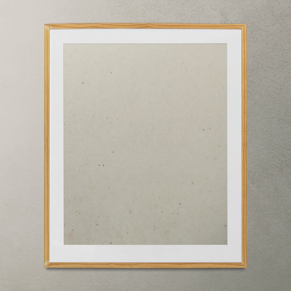 Gold picture frame mockup illustration