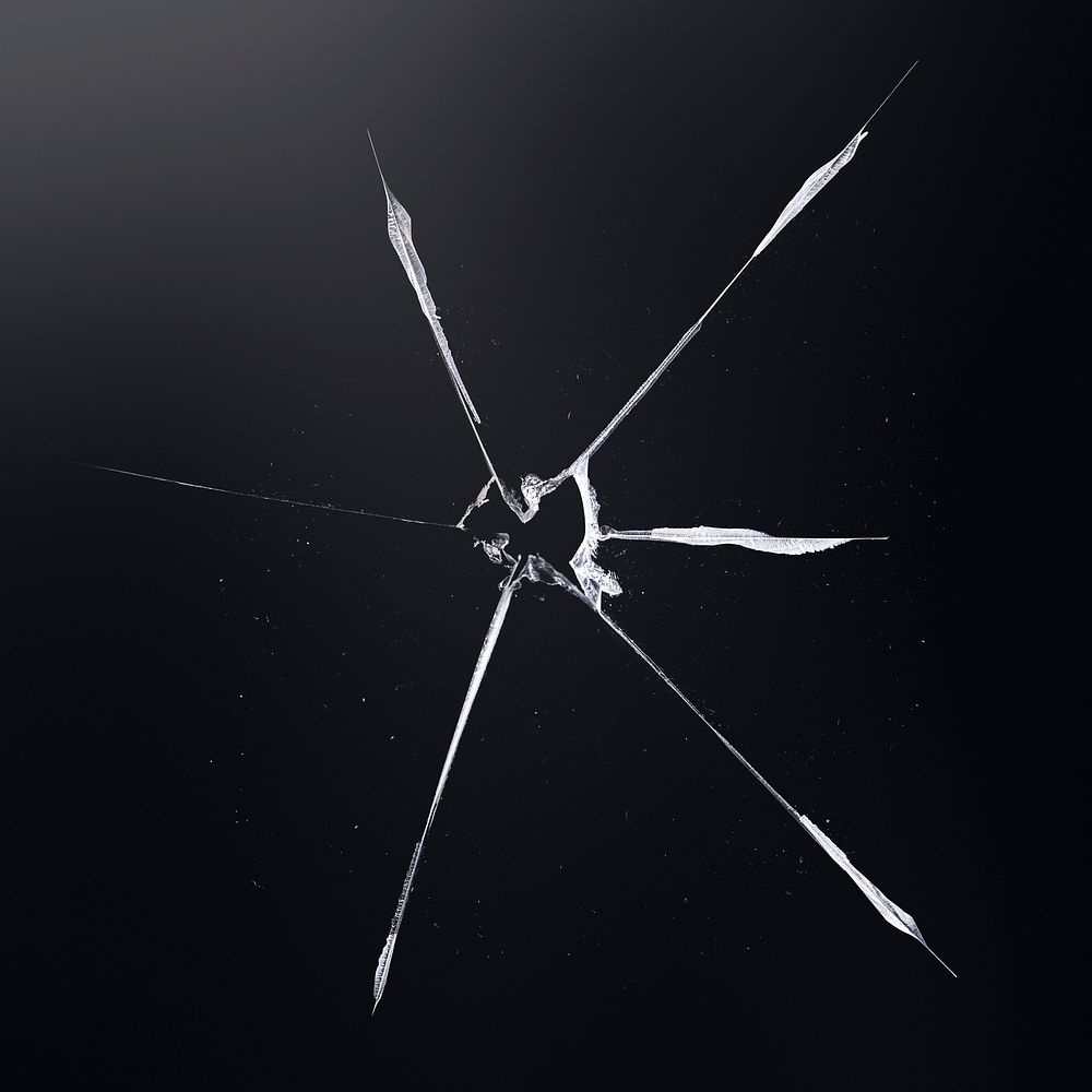 Black background with broken glass effect