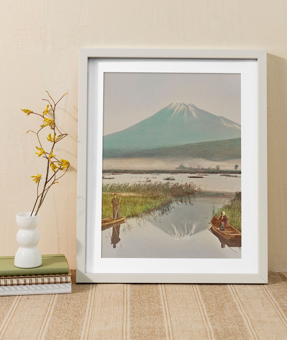 Fuji mountain photo frame, modern home decor