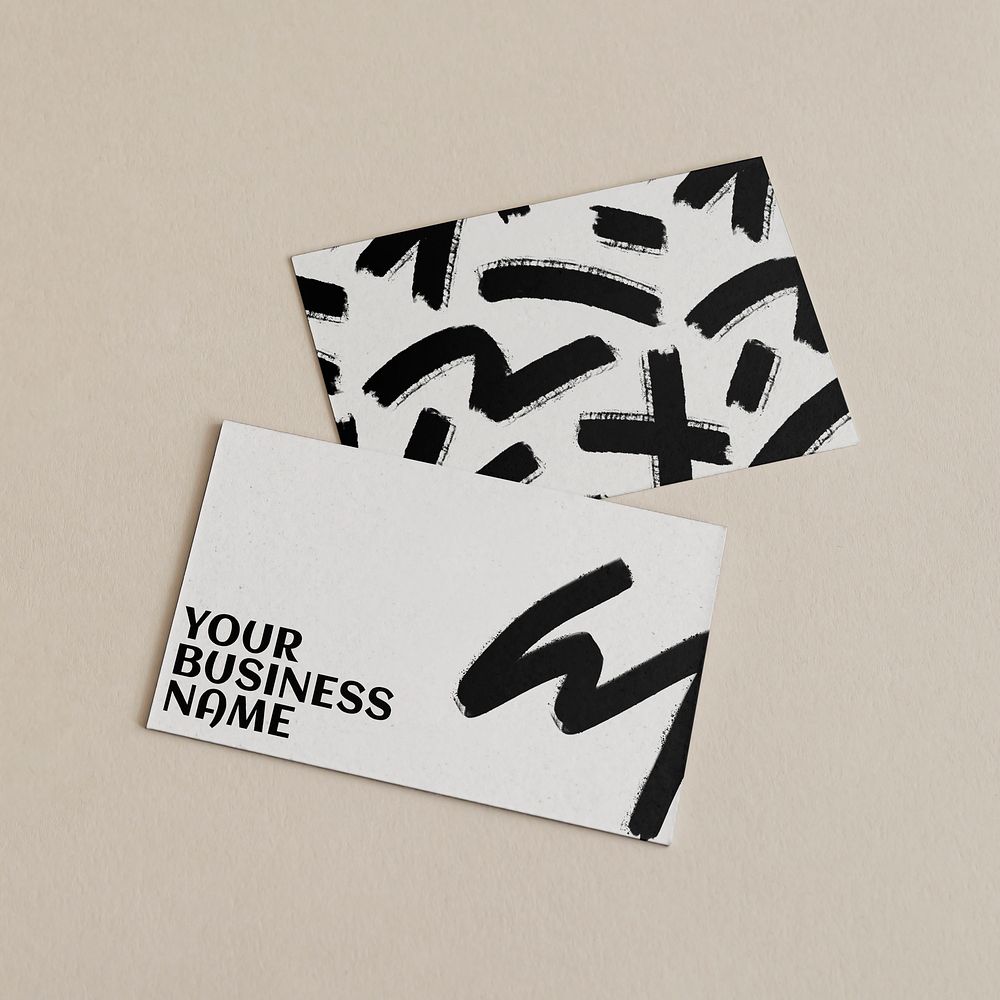  Business card editable mockup, stationery