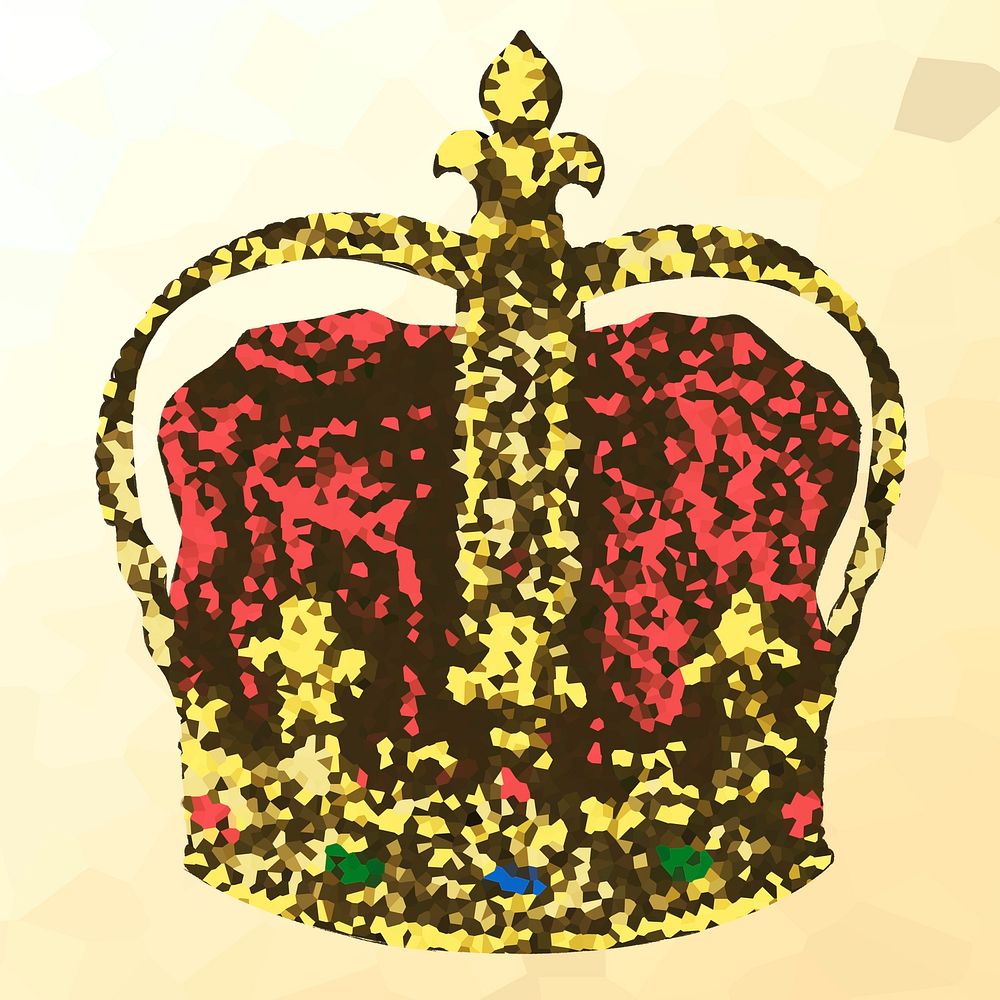 Crystallized royal crown design resource 