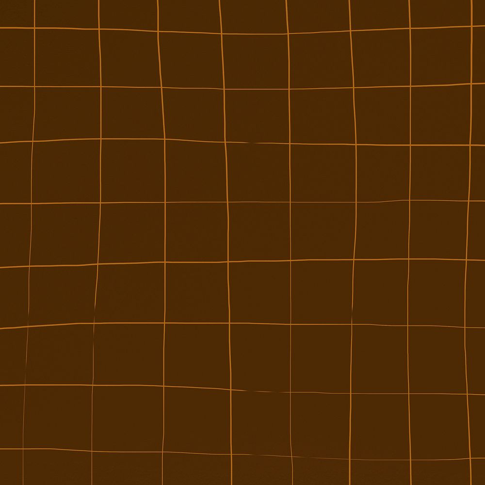 Dark brown distorted geometric square tile texture background