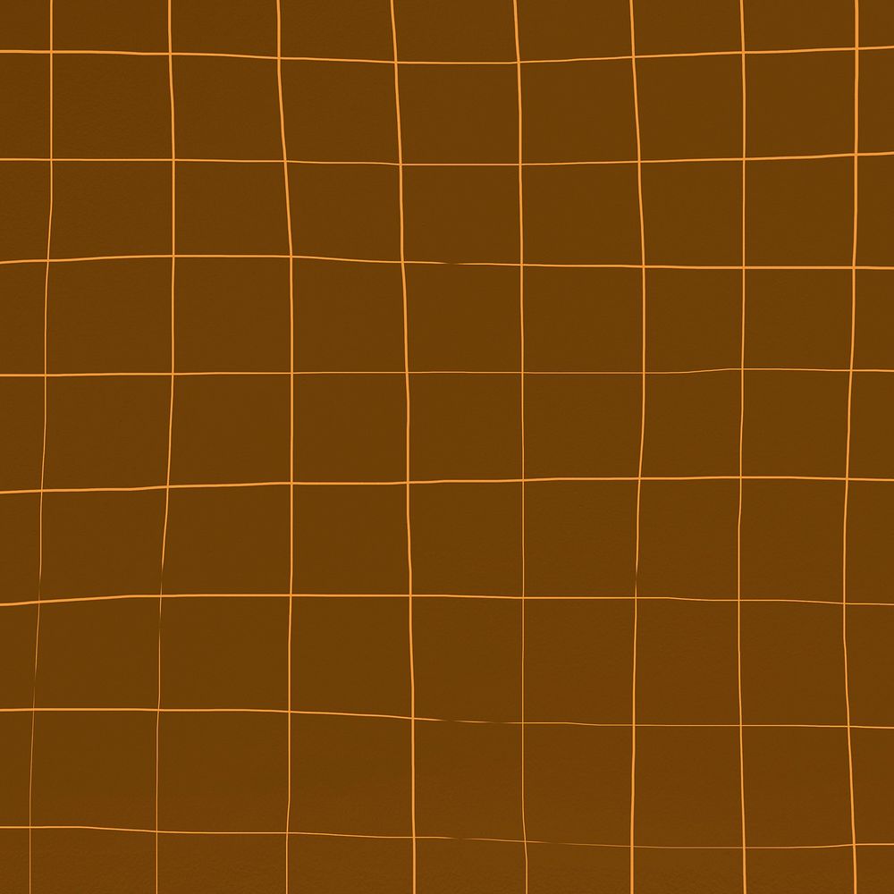 Russet distorted geometric square tile texture background