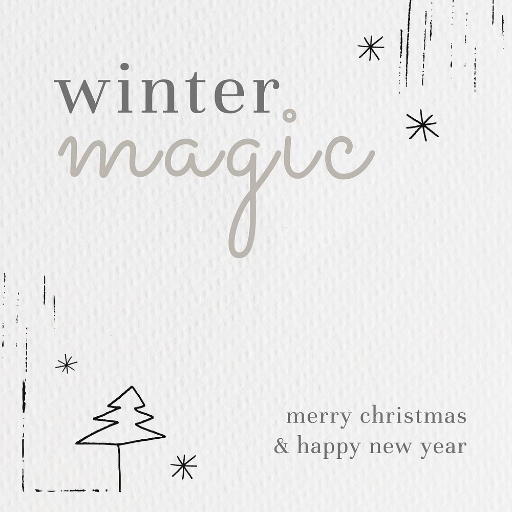 Magical Christmas greeting festive phone lock screen wallpaper