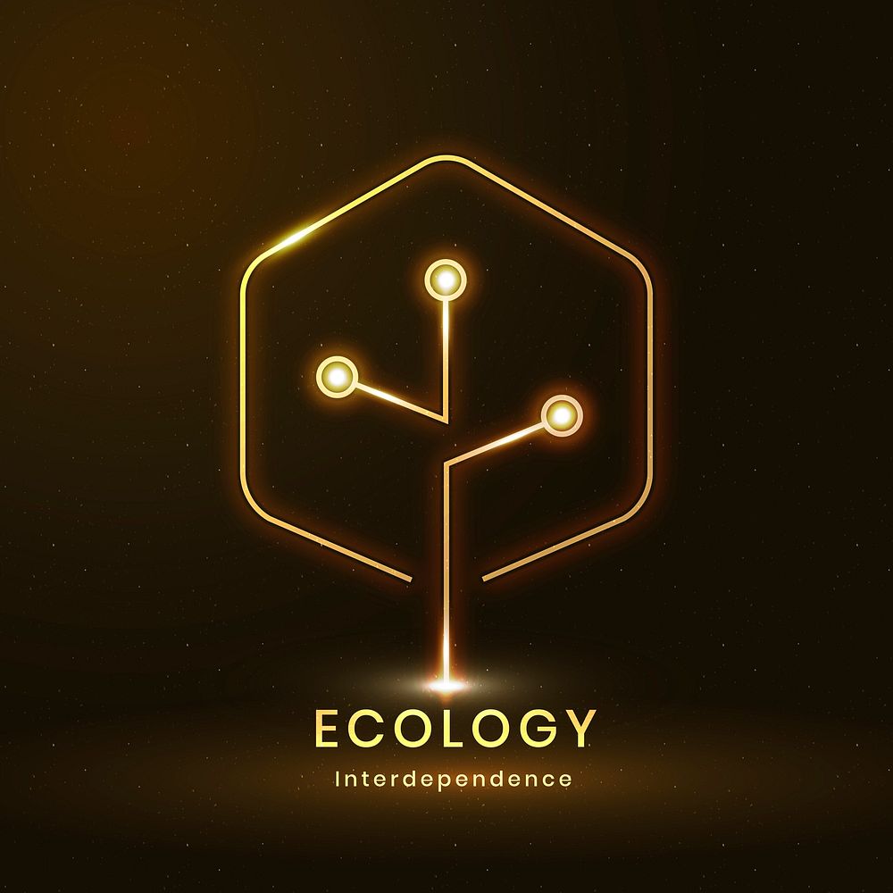 Environmental logo with ecology text