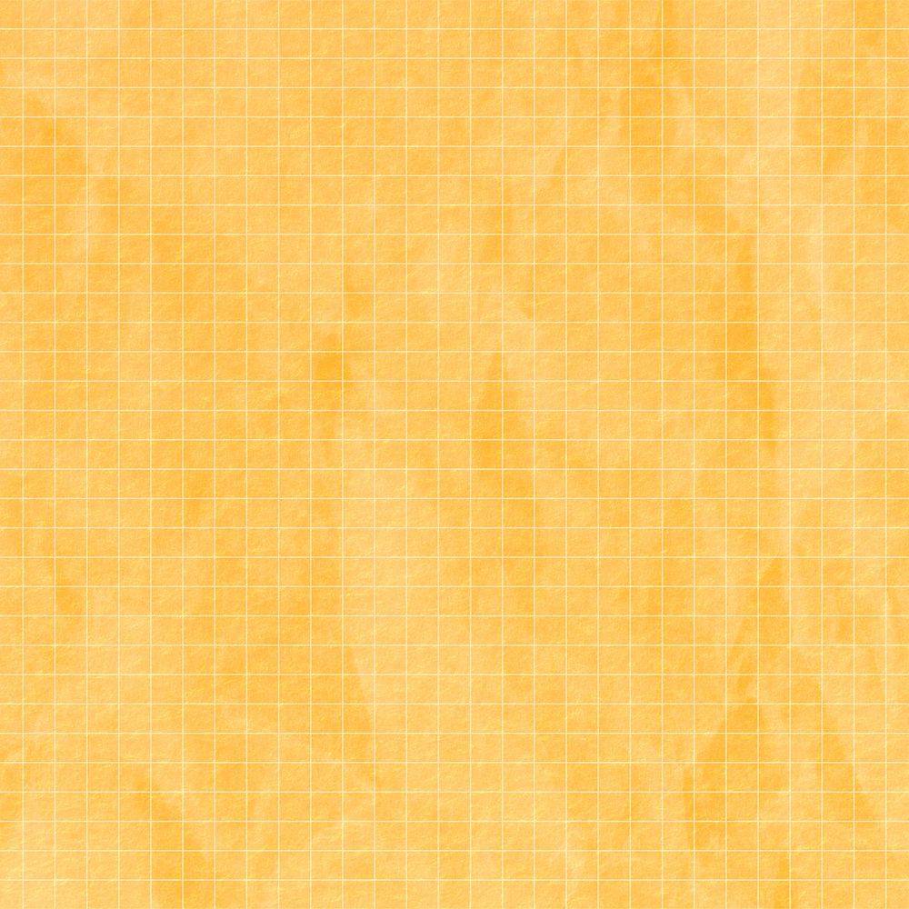 Aesthetic yellow background, grid pattern design