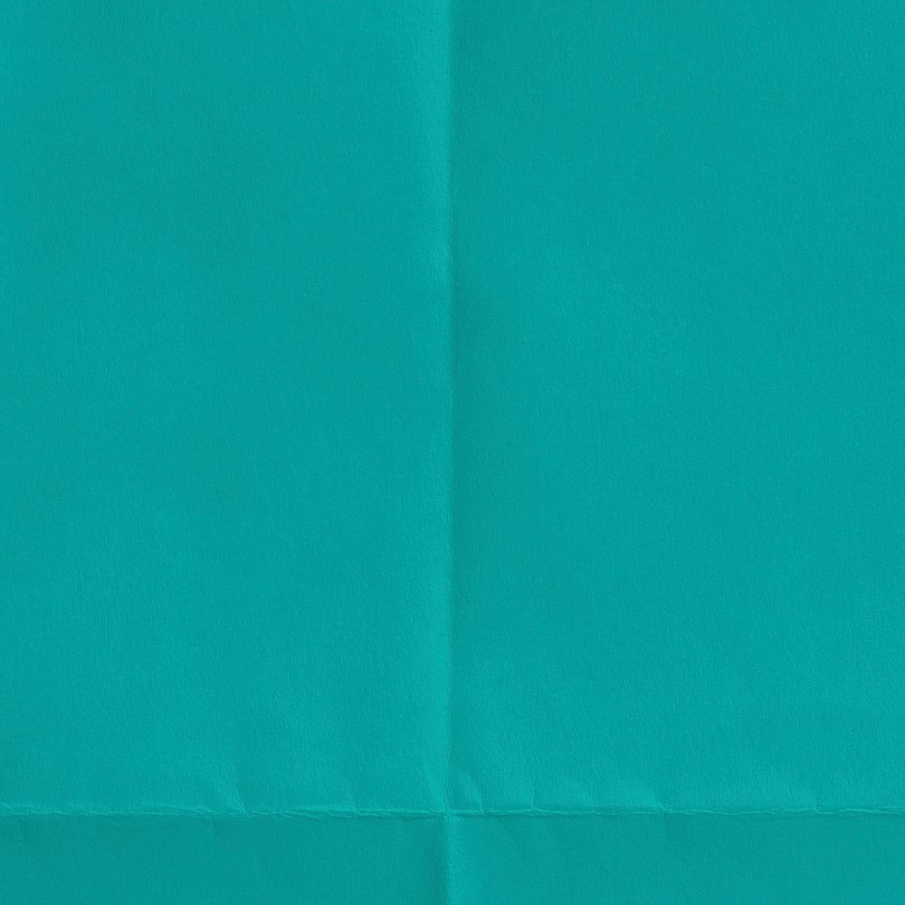 Teal background, wrinkled paper texture