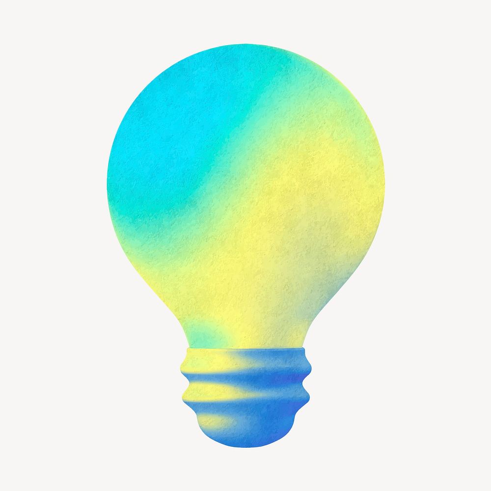 Aesthetic light bulb, creative remix vector