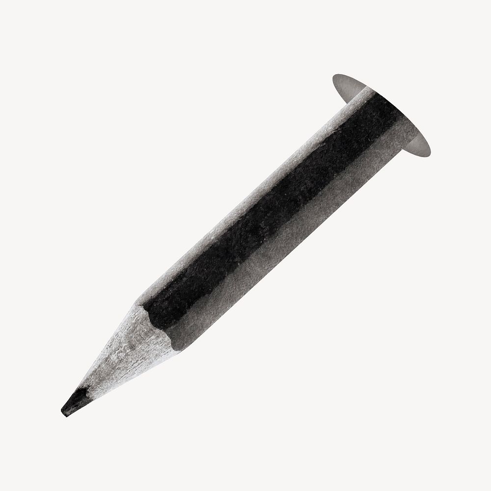 Pencil, creativity, black and white remix vector