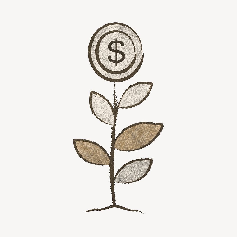 Money tree, finance, business illustration vector