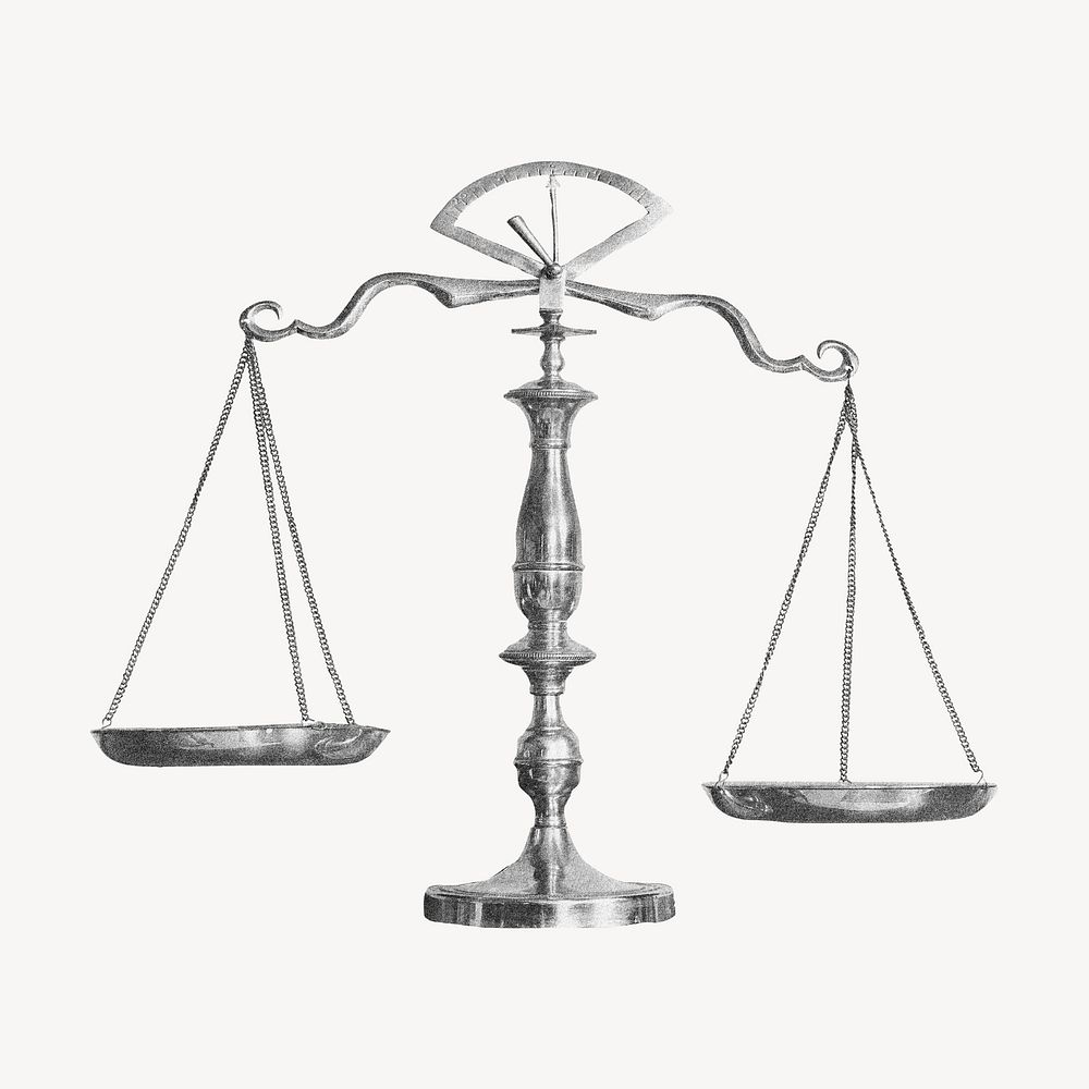 Scales of Justice, court, law firm symbol psd