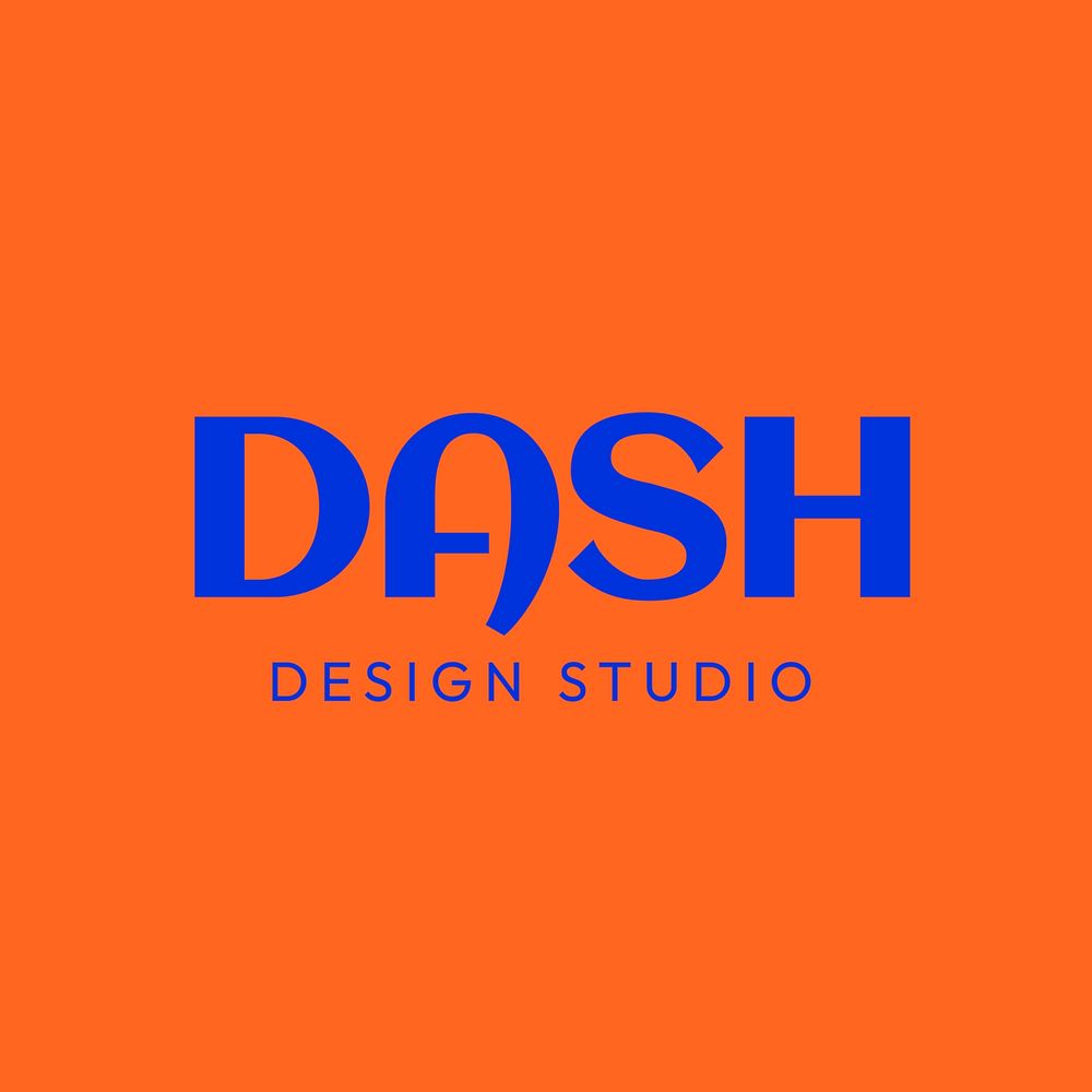 DASH, business logo template, editable design vector
