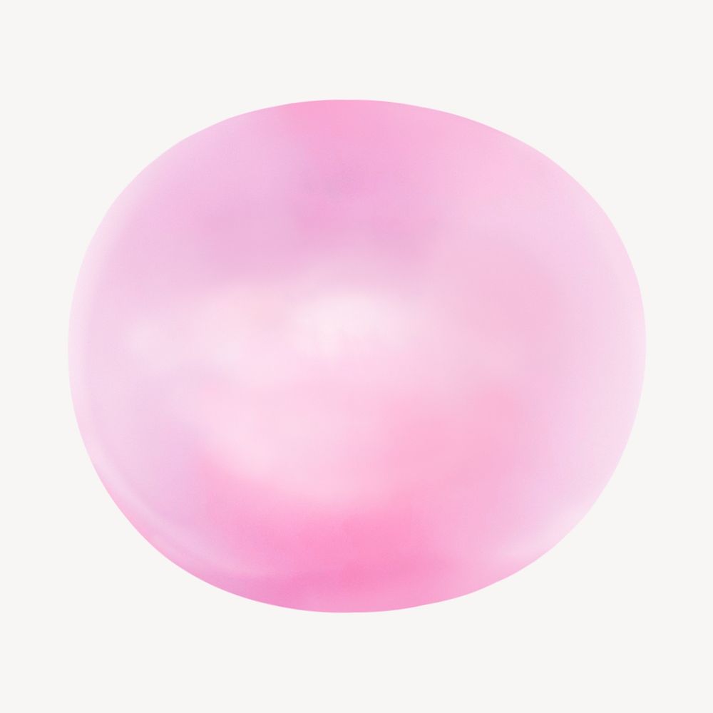 Bubble gum, 3D rendering design