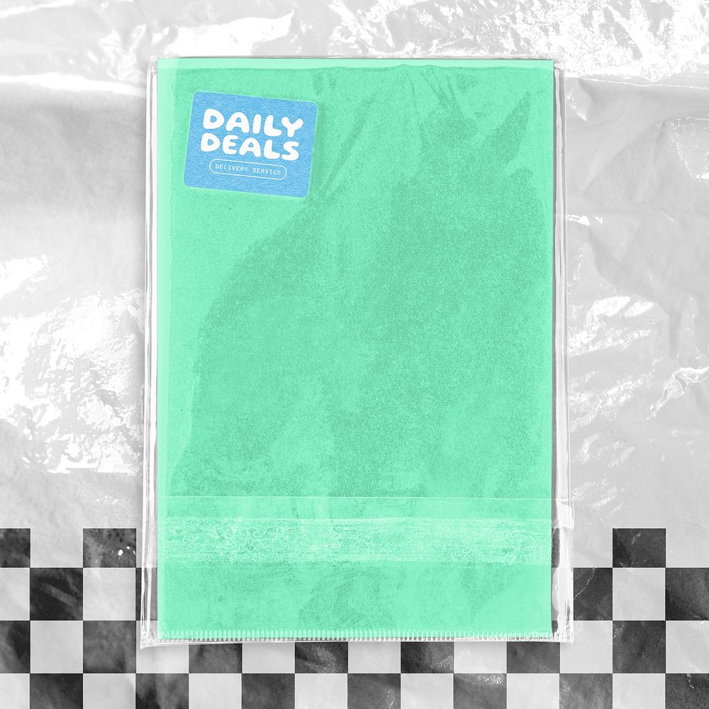 Notebook mockup, realistic stationery psd