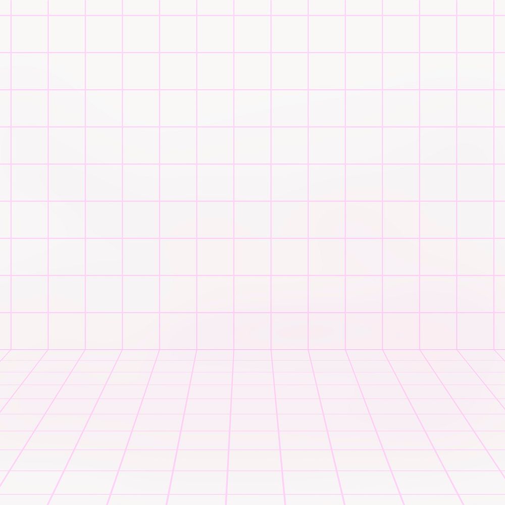 Pink grid pattern background, retro aesthetic