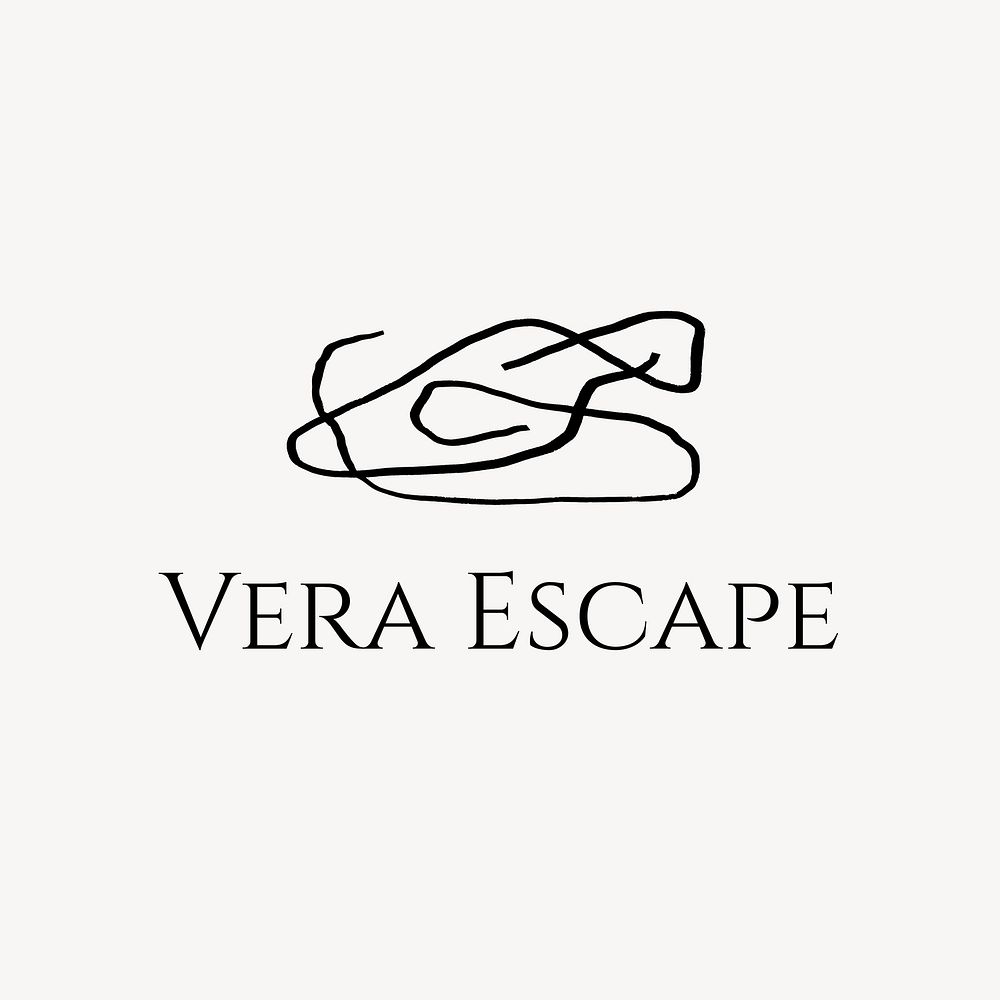 Abstract minimal business logo template vector