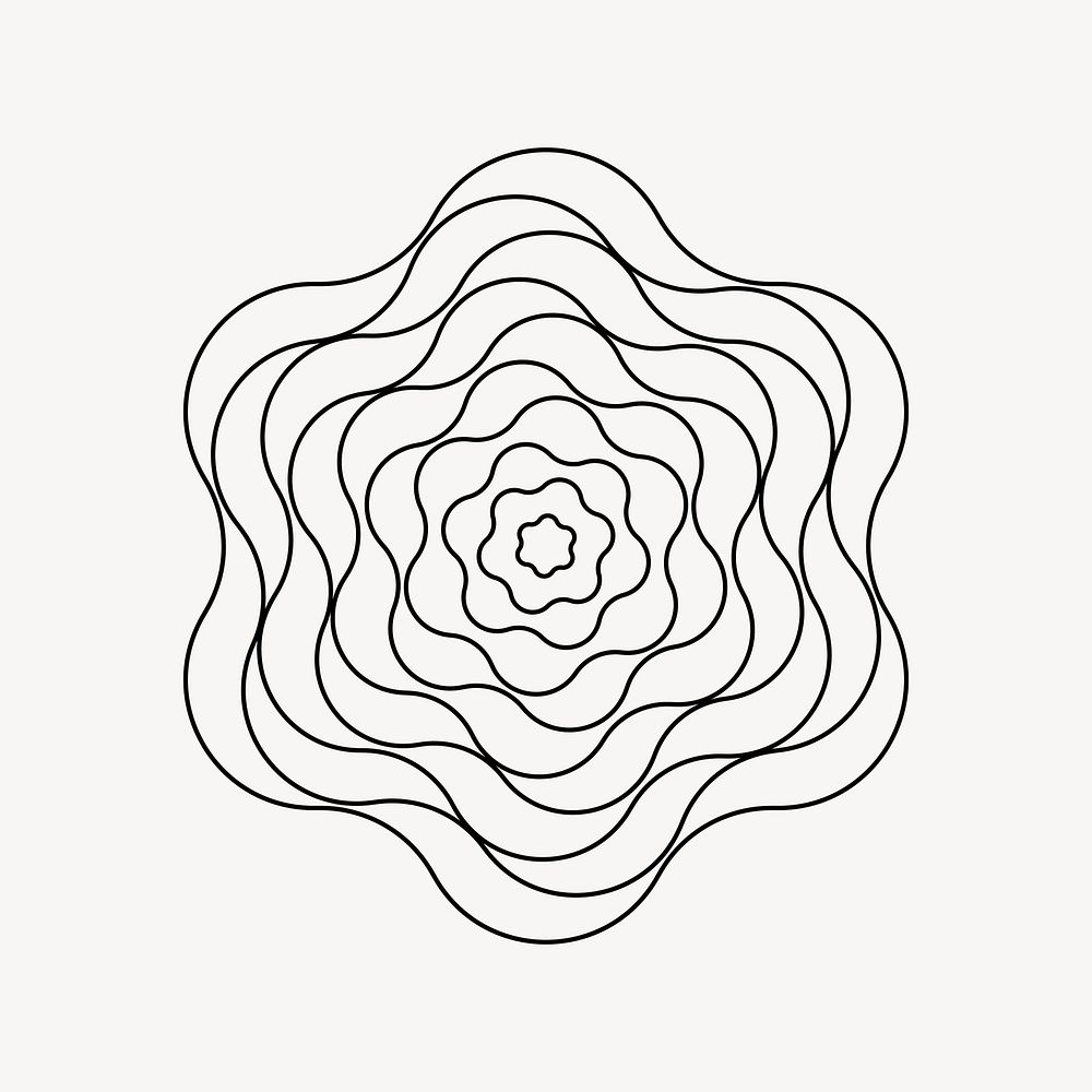 Distorted wireframe shape, abstract geometric illustration vector