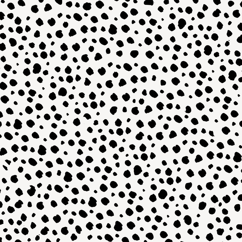 Doodle dots pattern background, black and white design