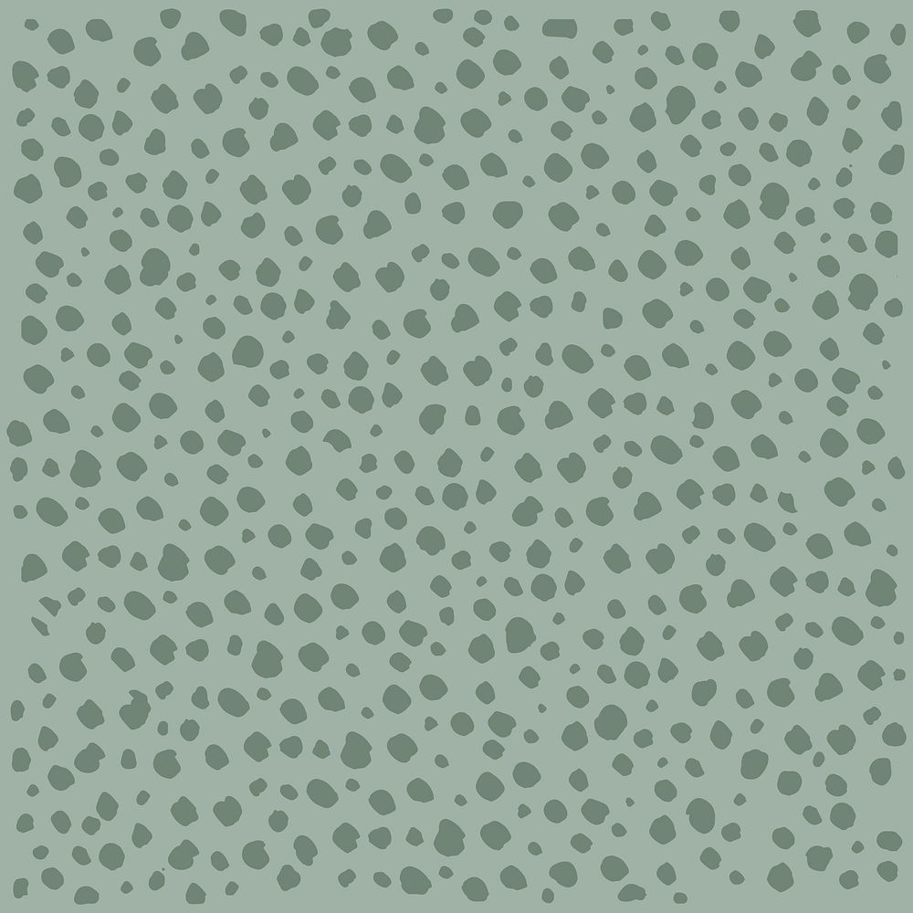 Doodle dots pattern background, green design vector