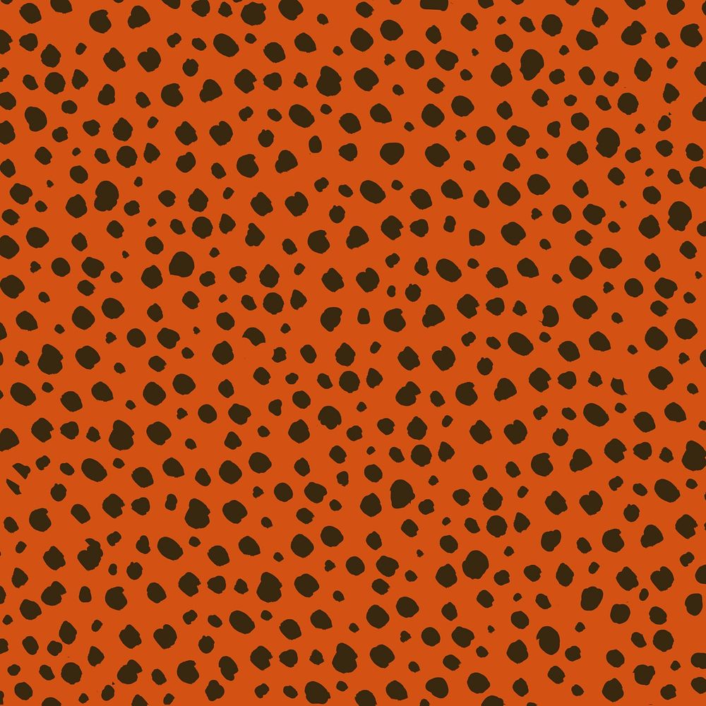 Doodle dots pattern background, red design vector